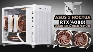 Dream GPU?! | ASUS Noctua RTX 4080 Unboxing | Prime AP201 TG Glass Gaming PC Build Feature | NH-D15