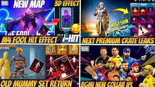 Next Premium Crate Bgmi Leaks | M4 Fool Hit Effect | Old Mummy Set Back | Bgmi x IPL | 3.7 Update