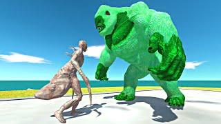 Plant Gorilla vs Infernals in Plant Arena - Animal Revolt Battle Simulator