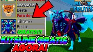 CORRE! PEGUE KITSUNE de GRAÇA AGORA no BLOX FRUITS (Seja Rapido!)