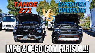 2024 Ford Expedition Timberline VS Chevy Tahoe Z71 MPG & 0-60 Test: The Best Full Size SUV Is...