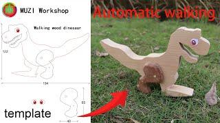 Walking wood dinosaur————(free template)