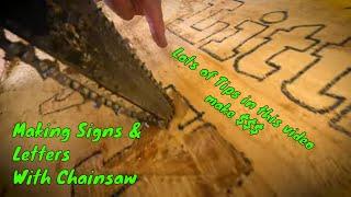 HOW TO  CARVE WOOD LETTERS  for SIGNS - sign wood carving - $$$ - Bonus lessons & Insights