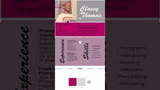 Create Resume - Free - Adobe Express #shorts #shortvideo #adobe #free #adobeexpress #tutorial