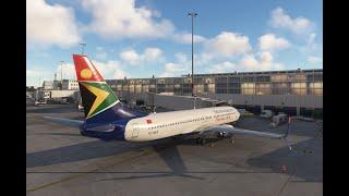 SAA 737-800 flight from Cape Town to Nairobi