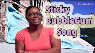 Sticky Bubble Gum Song for kids - Littlestorybug