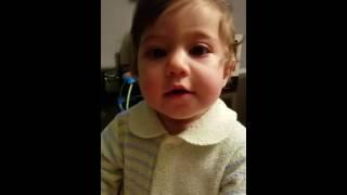 Baby Adriana singing 9 month old