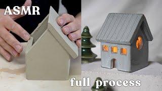 How to make a Tealight House with Slab Building // Beginner Slab Building Projects