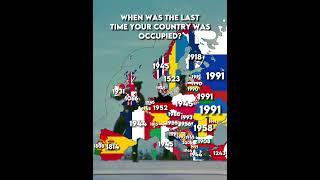 When was the last time your country was occupied?