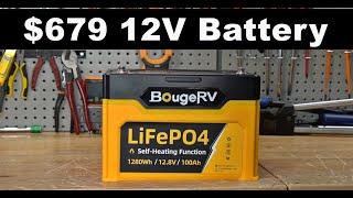 $679 BougeRV 12V LiFePO4 Solar Battery