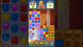 Level 104 - Revealing partially the mystery blocks by the propeller power ups | Royal Match