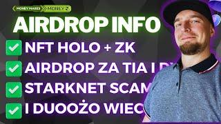 AirDrop INFO  Dzisiaj Sporo! AirDropy za TIA PYTH i STRK + NFT + Venom + Stargate i De.Fi Tasks 