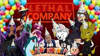 Lethal Company with birthday girl @divinedragonessmai and the gang!