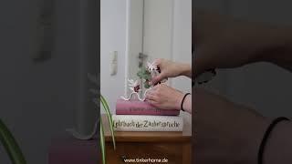 DIY Skulptur aus Modelliermasse mit Trockenblumen