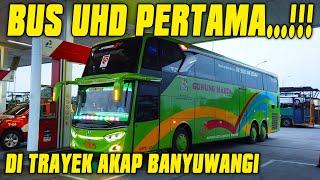 LUAR BIASA...!!! BUS UHD PERTAMA DI TRAYEK JAKARTA BANYUWANGI