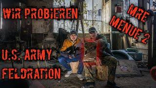 WIR PROBIEREN ! | U.S. ARMY FELDRATION | MRE (MEAL READY TO EAT) | MENÜ 2