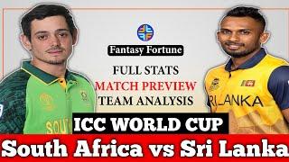 South Africa vs Sri Lanka Dream11 Prediction | SA vs SL Dream11 Team | Sa vs Sl Dream11 Prediction