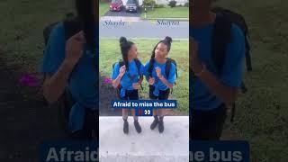 DON’T MISS THE BUS! #shorts #twins #kids #school #bus #pinderoos