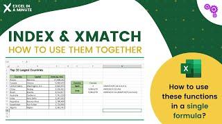 HOW TO USE INDEX AND XMATCH TOGETHER IN EXCEL BY EXCEL IN A MINUTE