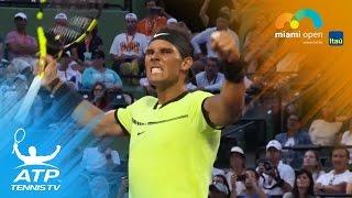 Nadal wins in 1,000th ATP match | Miami Open Highlights 2017 Day 5