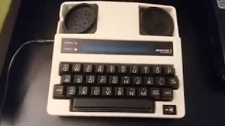 1983 Ultratec Minicom II TTY/TDD machine demo