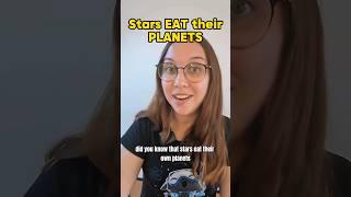 Stars EAT their PLANETS?! #science #astro #space #stars #planets