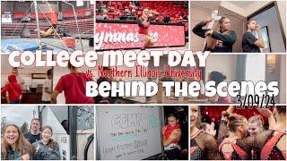 Ball State gymnastics VS NIU!!! Behind the scenes from the gymcards! || D1 college meet, travel vlog