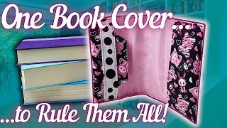 Sew a Book Cover that Will Magically Adjust to All of Your Books!