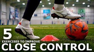 Improve Your Close Control With These 5 Exercises | 5 Drills To Improve Tight Space Dribbling