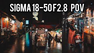 Sigma 18-50mm F2.8: Night Market POV street photography