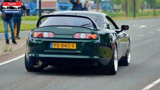 800HP Toyota Supra with Precision 6466 Turbo - Crazy Launches & Flyby!