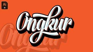 Typography logo design tutorial in Adobe illustrator cc