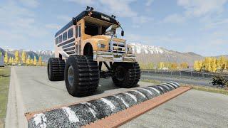 Cars Trucks vs Massive Speed Bumps #41 – BeamNG.Drive