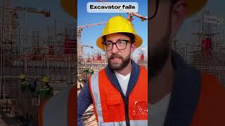 Excavator fails #adamrose #construction #engineering  #workers