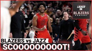 Scoot Henderson Hits a GAME WINNER as the Trail Blazers Beat the Utah Jazz