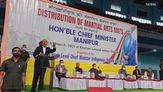 Distribution of martial arts mats || Hon'ble CM Manipur N. Biren || Y A I K H A