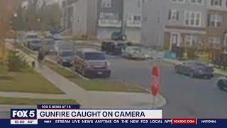 Gunfire caught on camera in Prince George's County neighborhood