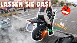 ESKALATION mit Straight Pipe in der Stadt - ob das gut geht.. | Motovlog