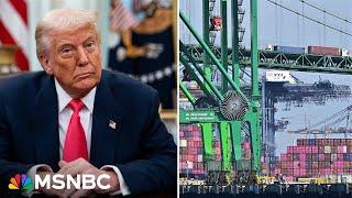 Trump's 25 percent tariffs on steel and aluminum imports take effect, Europe retaliates