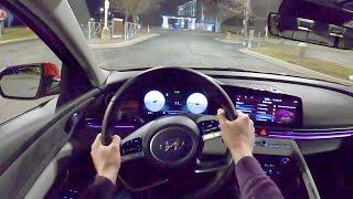 2021 Hyundai Elantra Limited - POV Night Drive (Binaural Audio)