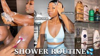 MY SHOWER ROUTINE FOR SOFT & GLOWY SKIN (BODY CARE, SKINCARE, HYGIENE + MORE)