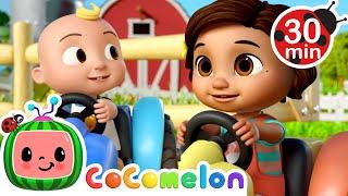 Nina's Chug Chug Tractor Play!  | CoComelon | Animals for Kids | Sing Along | Learn about Animals