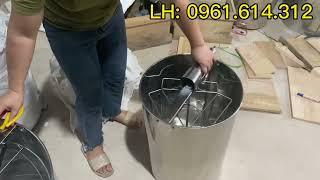 Thùng quay mật ong giá rẻ | Thùng quay mật inox hoàn toàn và 1/2 inox | ong việt | 0961.614.312