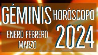 GÉMINIS HOROSCOPO ENERO FEBRERO Y MARZO 2024 FELIZ AÑO NUEVO