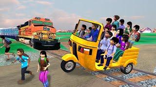 Lalchi School Auto Rickshaw Wala Vs School Student Ride Hindi Kahaniya Hindi Stories Moral Stories