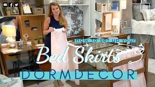 Dorm Decor: How to Set Up Your Bed Skirt Panels