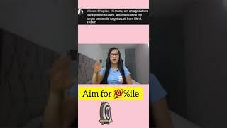 What CAT percentile is best for me ? | Chhavi Gupta #shorts