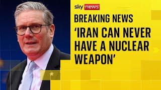 US has taken action to alleviate Iranian nuclear threat, says Sir Keir Starmer