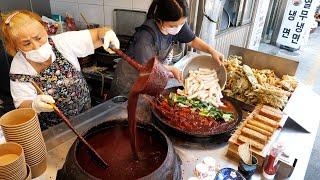 This is Korea's No. 1 Tteokbokki sauce! / Crazy quality handmade fried / Sundae | Korean Street Food