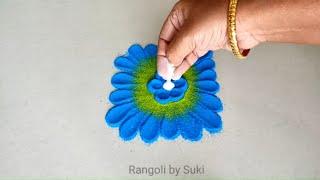 Vasanta panchami special rangoli | Basant panchami rangoli easy | Vasant panchami rangoli easy